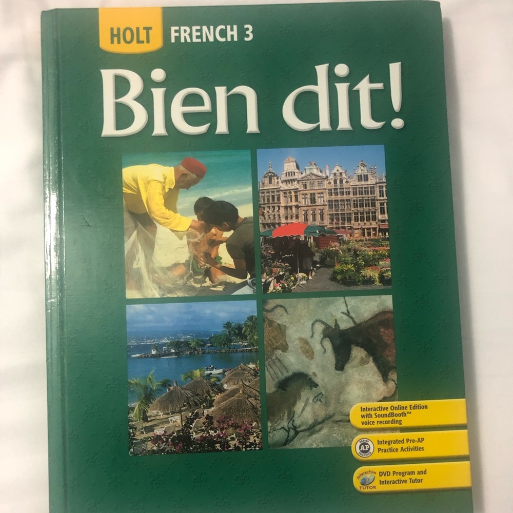 Holt French 3 Bien Dit Book Like New